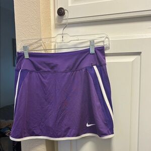 Nike Purple and White dri fit tennis Skirt
